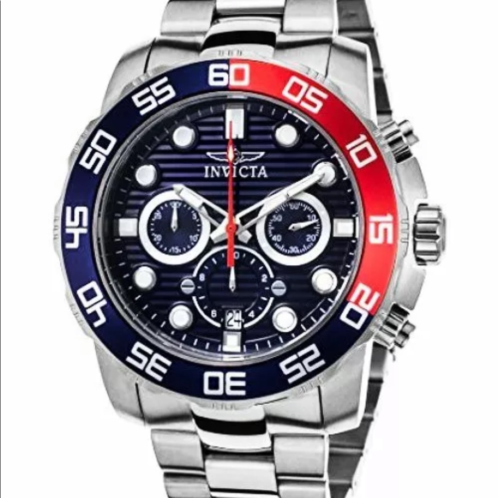 Invicta Mens Pro Diver Quartz Chronograph Blue